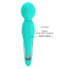 Vibrador Fitz Gerald Cyan silicona suave