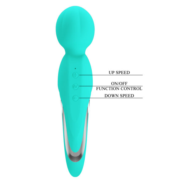 Vibrador Fitz Gerald Cyan silicona suave