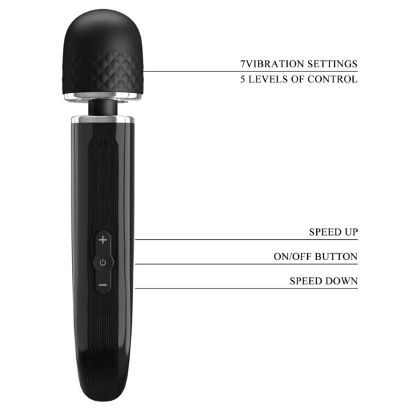 Vibrador Charming Massager Black