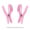 Pinzas para pezones con choque electrico rosado