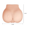 masturbador realista 2.5 kilos anal vaginal vibrador culo trasero blanco
