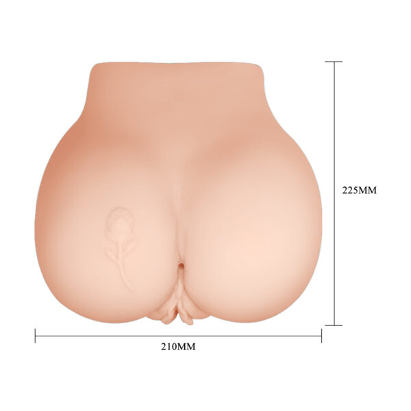 masturbador realista 2.5 kilos anal vaginal vibrador culo trasero blanco