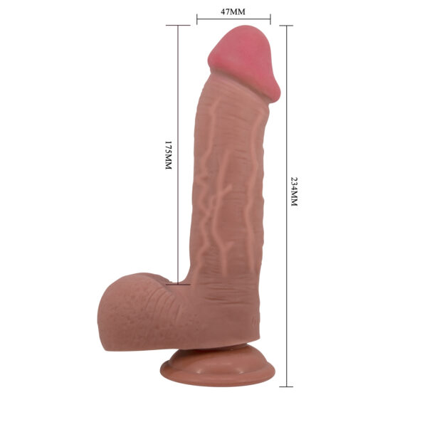 Dildo Sliding Skin 23.5 cm Marron